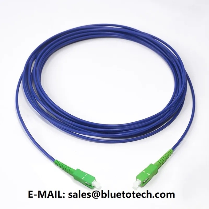 corde de correction optique 3mm blindée de fibre de 2mm LC au simplex optique 3 de mode unitaire de câble de correction d'Armroed de fibre de LC