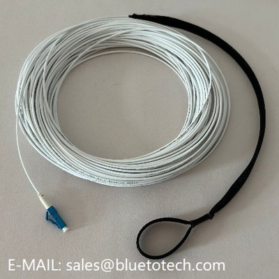 Cordon de patch en fibre optique blindé blanc de 2 mm avec barre de traction LC à LC 2.0 mm Cable de patch blindé en fibre optique en mode unique