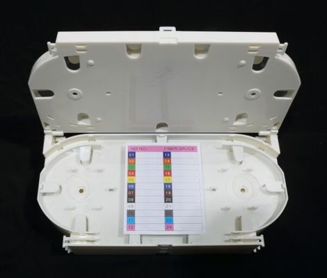 La douille optique blanche d'épissure de fibre du noyau 24 du plateau 24 de fibre se protègent avec le matériel d'ABS