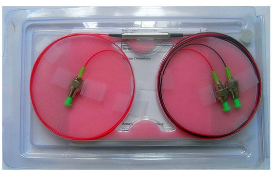 980/1550 connecteurs simples optiques de PM Type With FC/APC de modèle de WDM de diviseur de fibre de P.M.