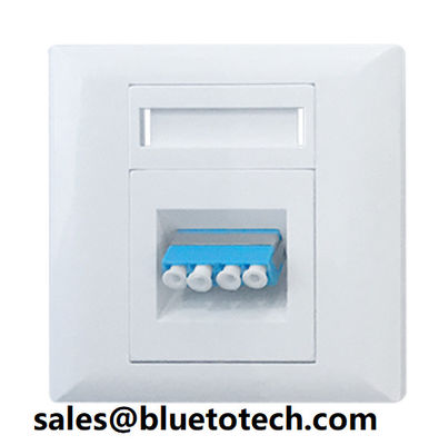 Plaque avant de fibre de boîte de bâti de mur de l'adaptateur FTTH de quadruple de LC