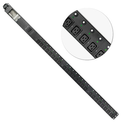 Unité de distribution d'énergie optique de PDU des accessoires C13 C19 de fibre de la puissance élevée 125A